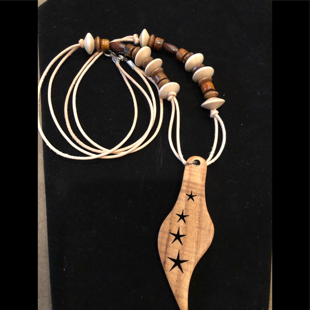 Handcrafted Walnut Wooden Necklace